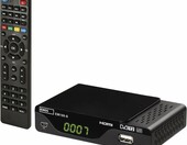 EMOS J6014 - dekoder DVB-T2 HEVC tuner TV naziemnej z pilotem – zdjęcie 1