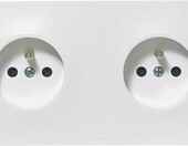 Legrand Neptune – podwójne gniazdko elektryczne z uziemieniem, białe – zdjęcie 3