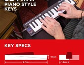 M-Audio Keystation Mini 32 MK3 – klawiatura sterująca USB MIDI, 32 klawisze – zdjęcie 2