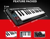 M-Audio Keystation Mini 32 MK3 – klawiatura sterująca USB MIDI, 32 klawisze – zdjęcie 3