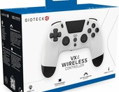 Gioteck VX4 Premium – bezprzewodowy pad Bluetooth do PS4 i PC, biały – zdjęcie 1