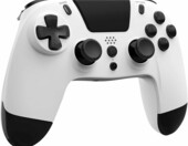 Gioteck VX4 Premium – bezprzewodowy pad Bluetooth do PS4 i PC, biały – zdjęcie 4