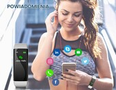 LEBEXY – opaska fitness z krokomierzem i pomiarem snu, szara – zdjęcie 3