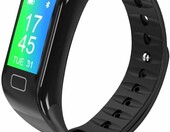 NK Smartband-02 – opaska sportowa z pomiarem tętna i snu, czarna – zdjęcie 1