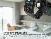 NK Smartband-02 – opaska sportowa z pomiarem tętna i snu, czarna – zdjęcie 3