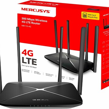 Router LTE Wi-Fi z 4 Mercusys MB115-4G (stan nowy)