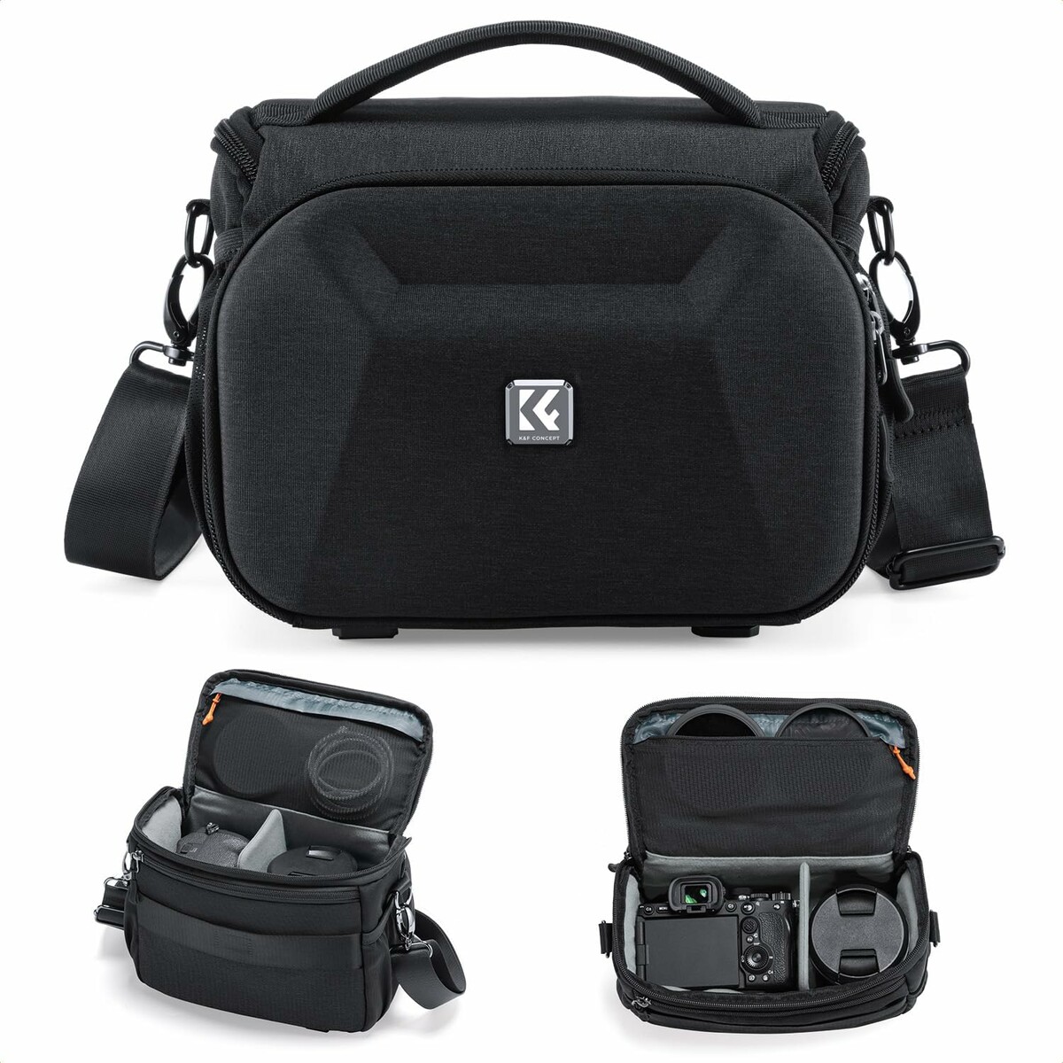 K&F Concept – torba fotograficzna crossbody na aparat i 2 obiektywy