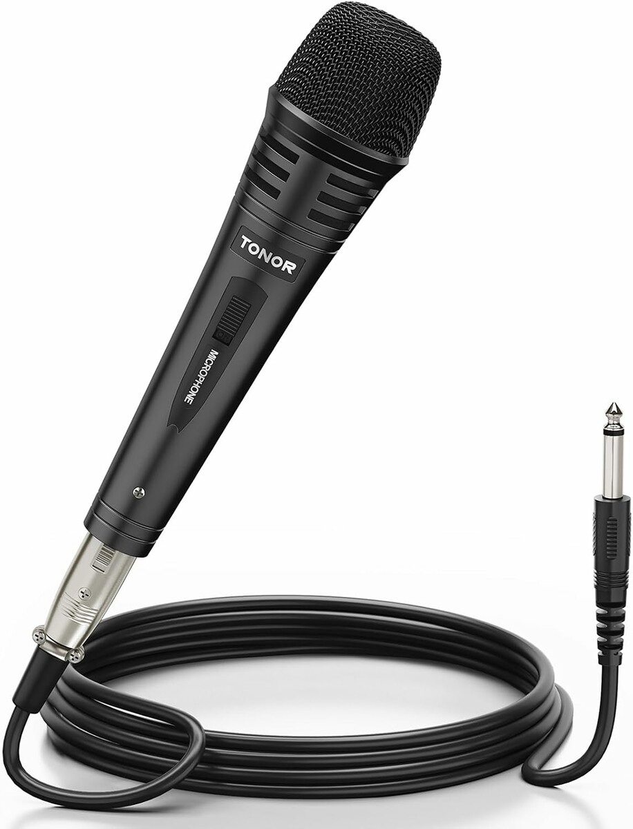 TONOR K1 Mikrofon dynamiczny wokalny XLR czarny - ręczny do karaoke