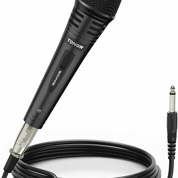 Mikrofon dynamiczny wokalny XLR czarny TONOR K1 – stan: nowy