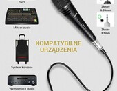 TONOR K1 Mikrofon dynamiczny wokalny XLR czarny - ręczny do karaoke – zdjęcie 2