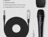 TONOR K1 Mikrofon dynamiczny wokalny XLR czarny - ręczny do karaoke – zdjęcie 4