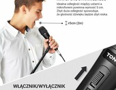 TONOR K1 Mikrofon dynamiczny wokalny XLR czarny - ręczny do karaoke – zdjęcie 5