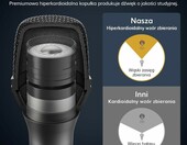 TONOR D5 Mikrofon dynamiczny wokalny XLR - ręczny, do śpiewu i karaoke – zdjęcie 2