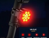 ISEYOU G90 Zestaw oświetlenia rowerowego LED 1000 lm - przód i tył, USB – zdjęcie 3