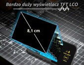 BSIDE OT3 Oscyloskop cyfrowy kieszonkowy 10 MHz z wyświetlaczem LCD 3,2" – zdjęcie 4