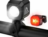 toptrek Zestaw oświetlenia rowerowego LED USB-C - przednie i tylne, StVZO – zdjęcie 1