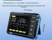 Halorin DSO152 Mini oscyloskop cyfrowy niebieski - 200 kHz, ekran 2,8" – zdjęcie 2