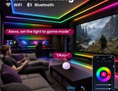 illuburg Sterownik LED WiFi D5-PFW 12/24V - ściemniacz RGB CCT, Alexa – zdjęcie 2
