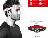 Ledlenser H8R – latarka czołowa LED 600 lm z akumulatorem 18650 – zdjęcie 3