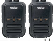Radtel RT12 – zestaw 2 krótkofalówek PMR446 z ładowaniem USB, czarne – zdjęcie 1