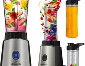 Lehmann Smoofit – blender kielichowy 1200 W z dwiema butelkami na wynos – zdjęcie 5
