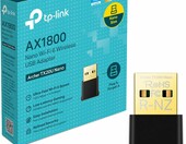 TP-Link Archer TX20U Nano – karta sieciowa USB Wi-Fi 6 AX1800, czarna – zdjęcie 1
