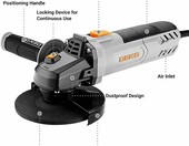 DEKOPRO DKPGAGA090C3 125 mm 900 W – szlifierka kątowa przewodowa, szary – zdjęcie 2
