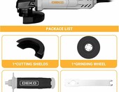 DEKOPRO DKPGAGA090C3 125 mm 900 W – szlifierka kątowa przewodowa, szary – zdjęcie 4