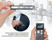 COVVY Dyktafon Cyfrowy 8 GB – rejestrator głosu z odtwarzaczem MP3 – zdjęcie 5
