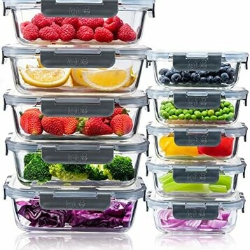 Szklanych Pojemników Igluu Meal Prep Zestaw 10 – stan: nowy