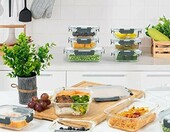 Igluu Meal Prep Zestaw 10 Szklanych Pojemników – 370 i 1050 ml – zdjęcie 2