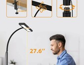 iFalarila Lampa Biurkowa LED 160 Diod – ściemniana, na zacisk – zdjęcie 3