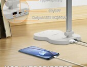 LQWELL Lampa Biurkowa LED z Podwójną Głowicą – 5 barw, 10 poziomów jasności – zdjęcie 5
