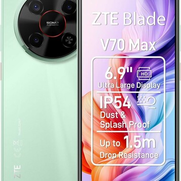 ZTE Blade V70 Max 4/128 GB – smartfon 6,9 cala, 6000 mAh, zielony