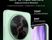 ZTE Blade V70 Max 4/128 GB – smartfon 6,9 cala, 6000 mAh, zielony – zdjęcie 2