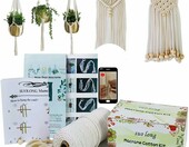 suo long 21e – zestaw do makramy z bawełnianym sznurkiem 3 mm, beżowy – zdjęcie 1
