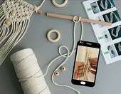 suo long 21e – zestaw do makramy z bawełnianym sznurkiem 3 mm, beżowy – zdjęcie 3