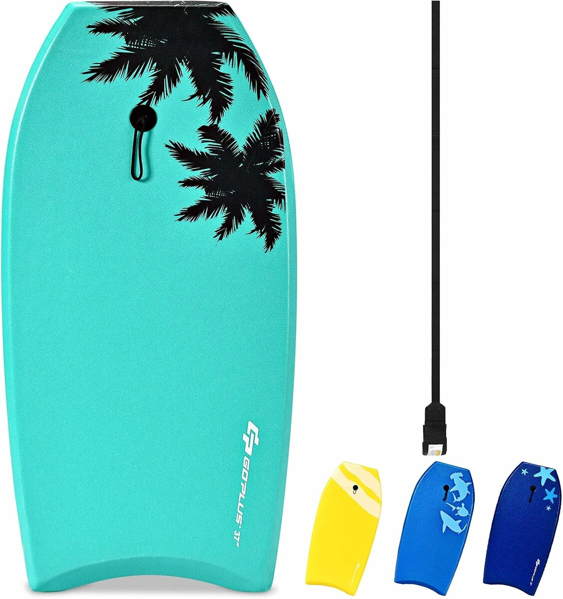Goplus bodyboard 105 x 51 x 6 cm – lekka deska do pływania i surfingu, zielona