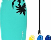 Goplus bodyboard 105 x 51 x 6 cm – lekka deska do pływania i surfingu, zielona – zdjęcie 1