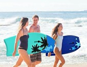 Goplus bodyboard 105 x 51 x 6 cm – lekka deska do pływania i surfingu, zielona – zdjęcie 2