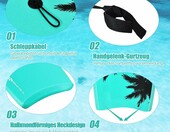 Goplus bodyboard 105 x 51 x 6 cm – lekka deska do pływania i surfingu, zielona – zdjęcie 5