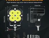 RIGIDON zestaw 2 lamp roboczych LED do traktora, 6000 K, IP67 – zdjęcie 2