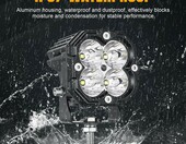 RIGIDON zestaw 2 lamp roboczych LED do traktora, 6000 K, IP67 – zdjęcie 3