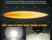 RIGIDON zestaw 2 lamp roboczych LED do traktora, 6000 K, IP67 – zdjęcie 5