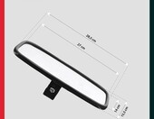 KOTARBAU ZSY2970k – 2 lusterka do ciągnika 28,5 x 15,5 cm z regulowanymi wspornikami – zdjęcie 3