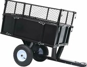 vidaXL 92449 – przyczepka do kosiarki i traktorka z wywrotem, 150 kg – zdjęcie 1