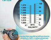 Refraktometr zasolenia 0-100 ppt z ATC – miernik zasolenia do akwarium morskiego – zdjęcie 4