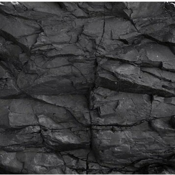 AWERT Tło do akwarium 91 x 50 cm – winylowe tło z motywem czarnej skały