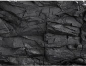 AWERT Tło do akwarium 91 x 50 cm – winylowe tło z motywem czarnej skały – zdjęcie 1