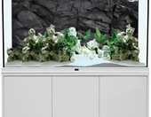 AWERT Tło do akwarium 91 x 50 cm – winylowe tło z motywem czarnej skały – zdjęcie 2